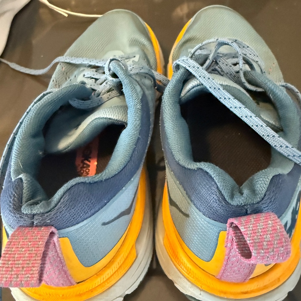 Hoka Blue and Pink Running Shoes - Picture 2 of 4